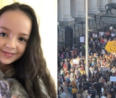 Родителят на убитото от скитащи кучета дете застана до протестиращите в столицата, апелирайки за по-строги мерки срещу агресивните животни.